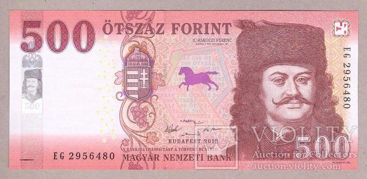 Банкнота Венгрии 500 форинтов 2018 г. Unc