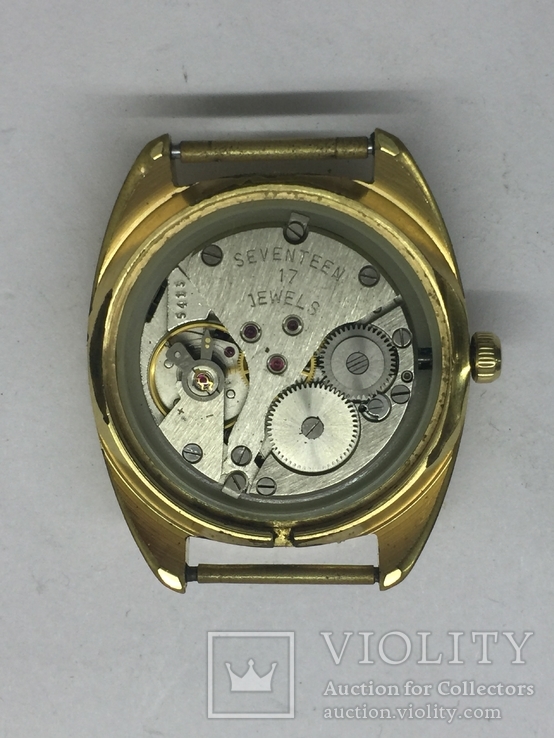 Часы Полет Polyot позолоченные механические наручные мужские, фото №12