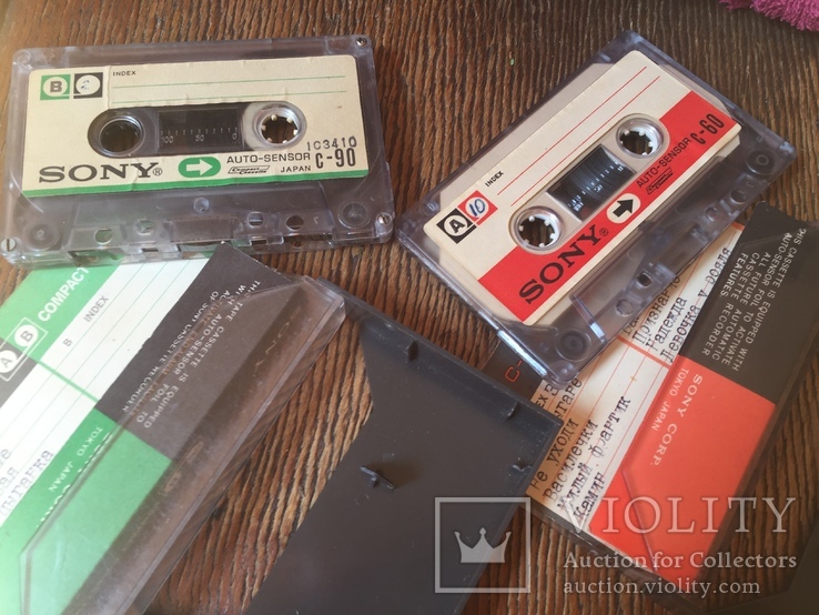 Старые кассеты SONY 2 шт (аудиокассеты), фото №3