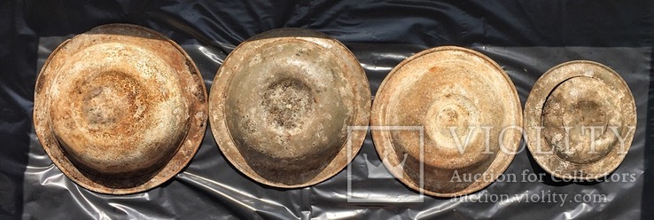 4 оловянные тарелки с клеймами 16-17 век., фото №3