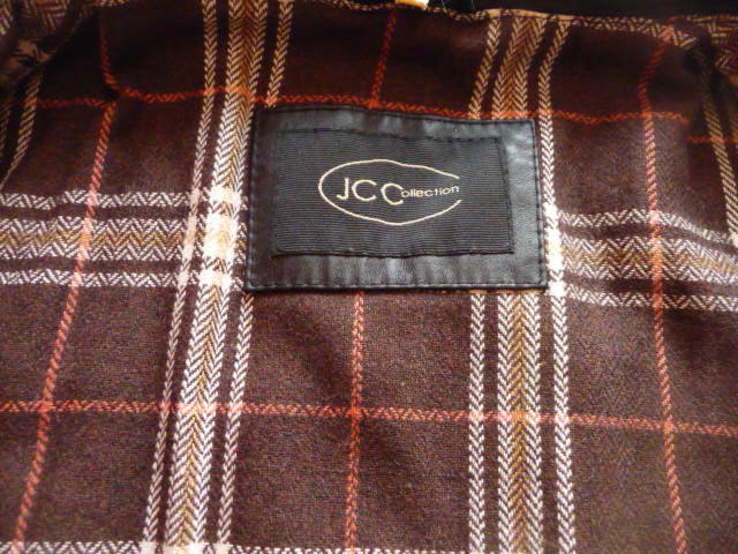 Большая утеплённая кожаная мужская куртка JC Collection. Лот 611, фото №5