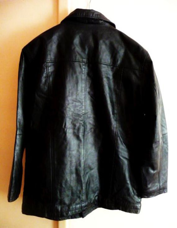 Большая утеплённая кожаная мужская куртка JC Collection. Лот 611, numer zdjęcia 9