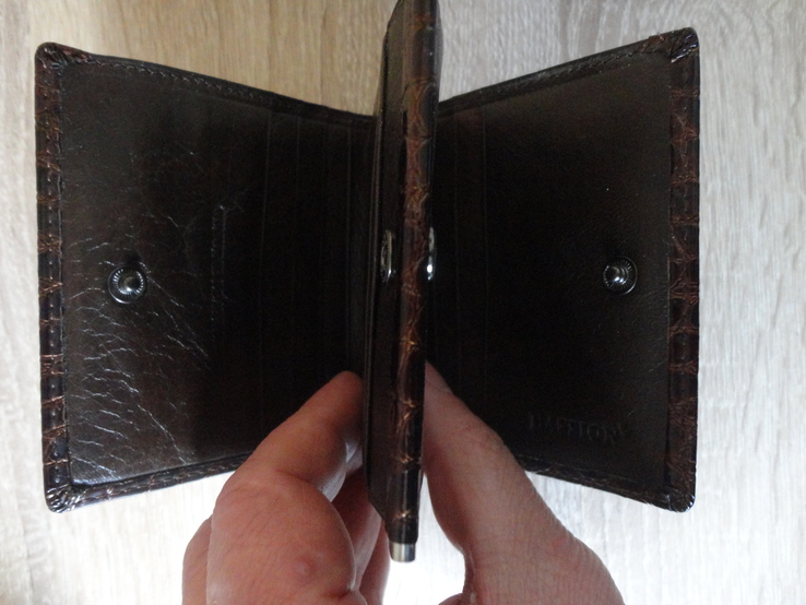 Женский кожаный кошелек HASSION (коричневый), фото №5
