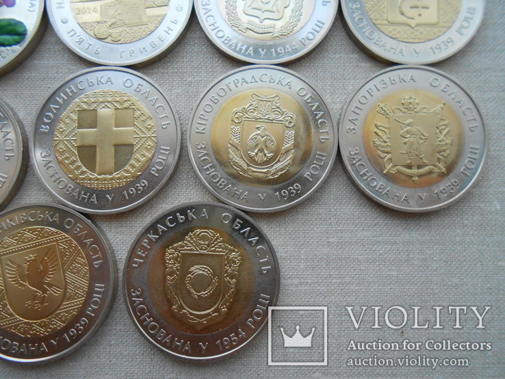 Украина Годовой набор 2014 г. 27 монет медноникель, фото №8