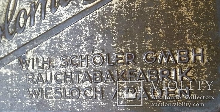 Оловянная коробка из под табака Colombo Shag 1935 года Германия, фото №6