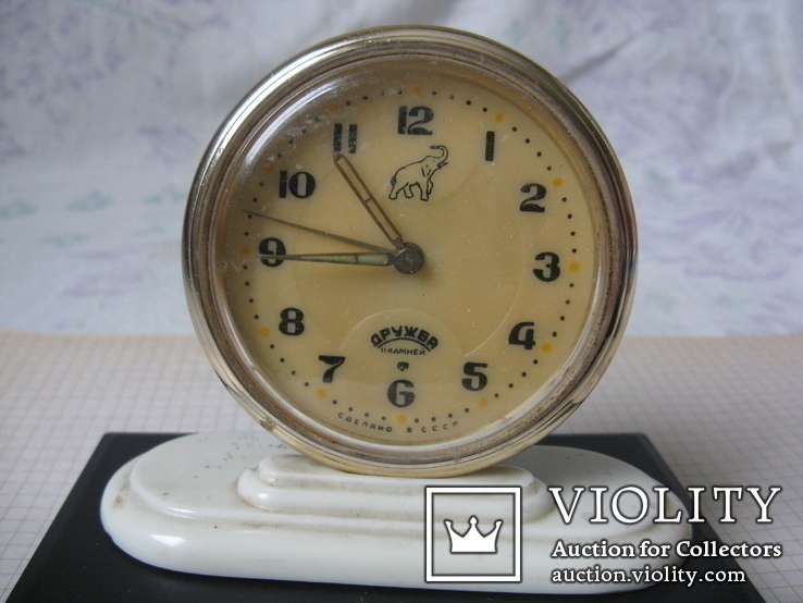 Часы-будильник "Дружба" на 11камнях ,1957г., фото №11