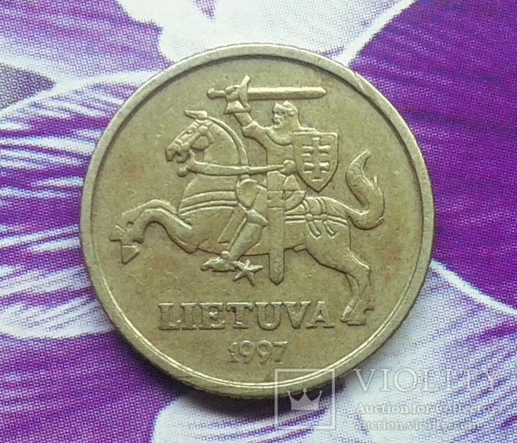Литва 10 центов 1997, фото №3