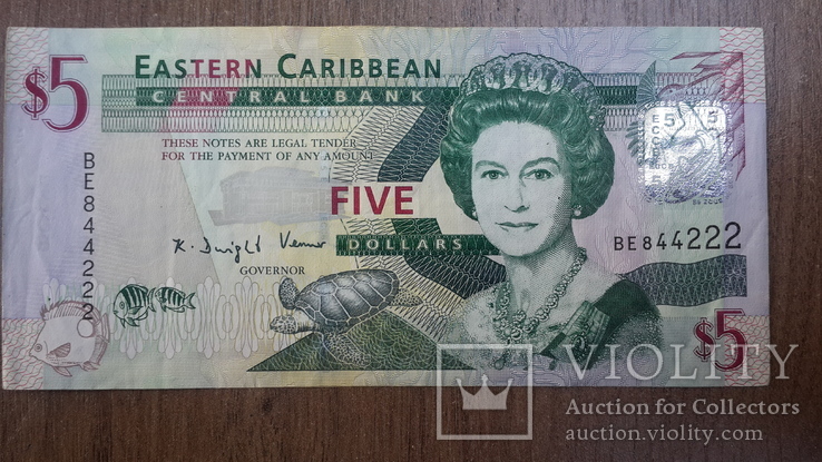 5 Карибских долларов, фото №2