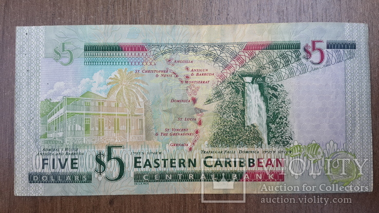 5 Карибских долларов, фото №4