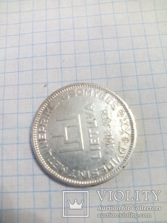 Монета 10 Litu 1918-1938., фото №8