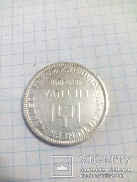 Монета 10 Litu 1918-1938., фото №9