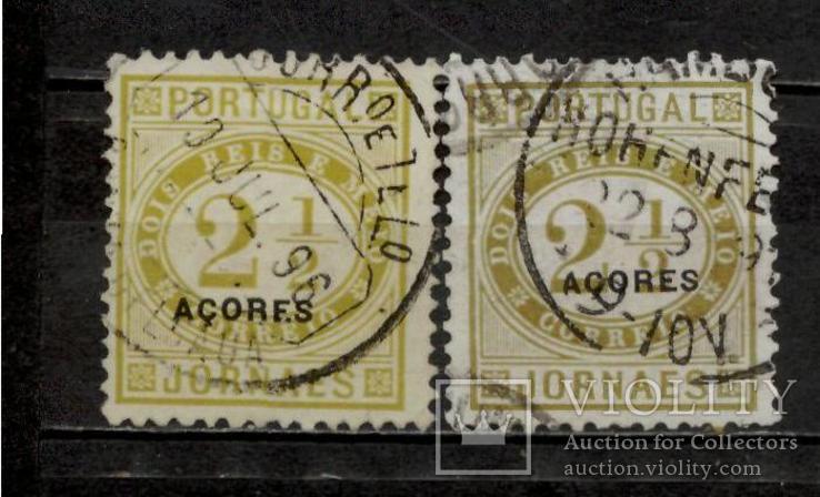 Азорські о-ви локал 1882 №37а + №37b повні серії