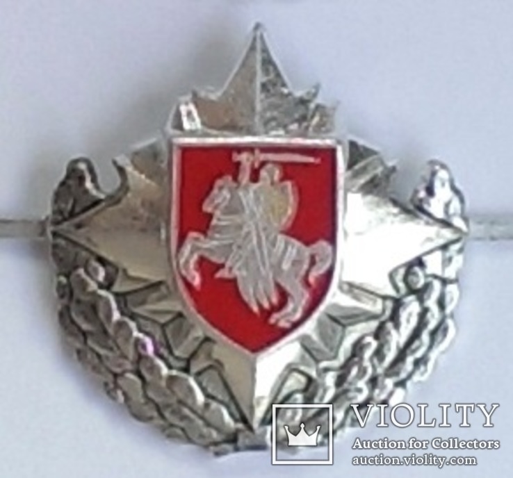 Belarus 1993-1995 White Russia capbadge Byelorussia cap badge for Army and AF Air Force, фото №2