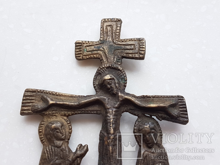 Старинный бронзовый крест, фото №3