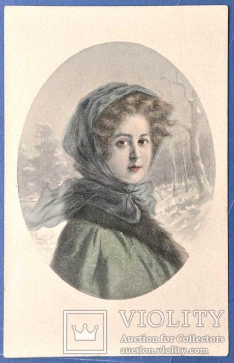 "Женский портрет" (77) Издательство B.K.W.I. Австрия., фото №2