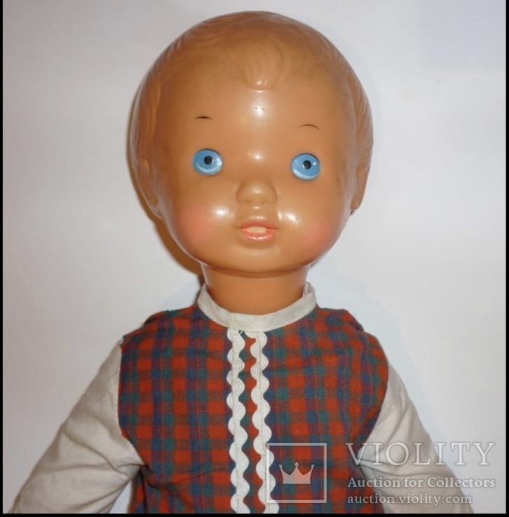 Кукла мальчик в оригинальной одежде. Высота 54 см., фото №2