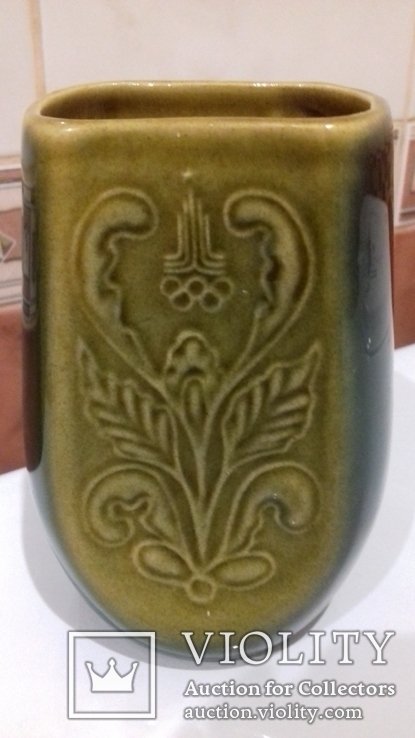 Вазочка керамическая глазурованная, фото №2