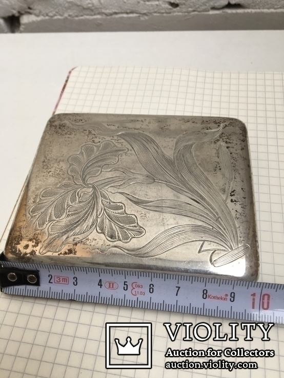 Портсигар серебро (84), 1902год, фото №7