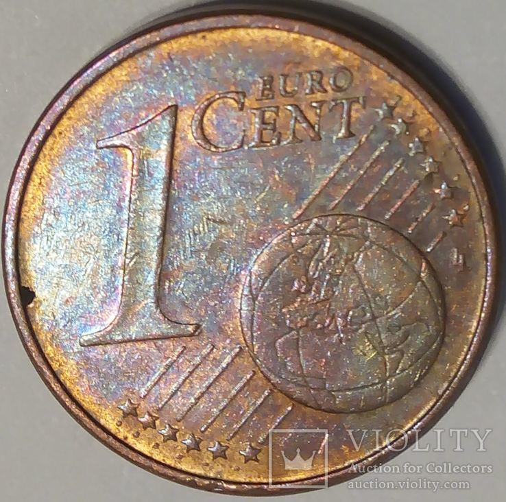 Германия 1 евроцент 2002 D, фото №2