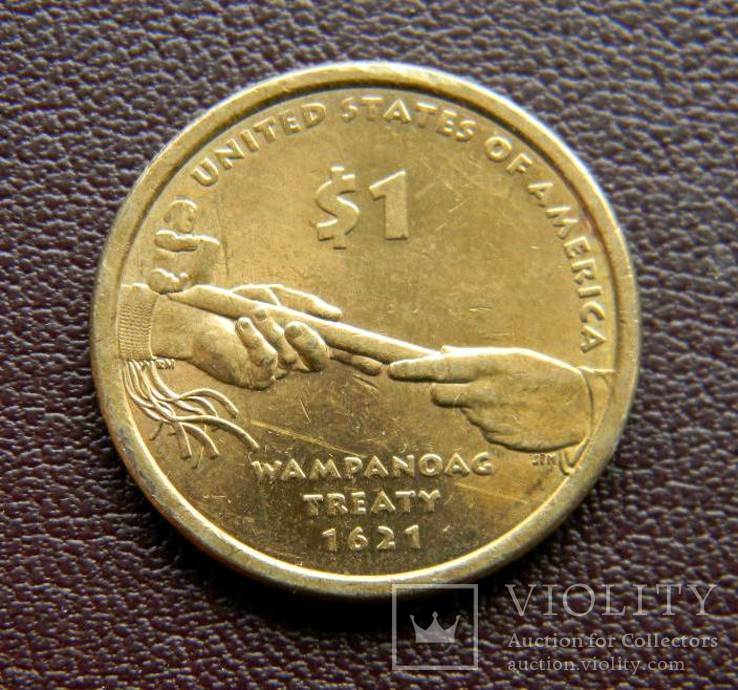 США 1 доллар 2011, Сакагавея Трубка мира