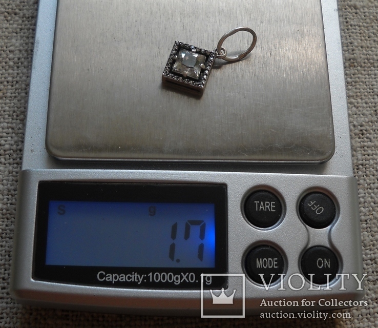 Кулон серебро 925 с камнем, фото №7