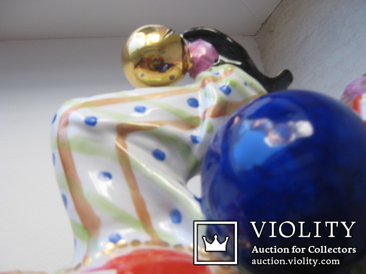 Скульптура Клоун с шарами Вербилки Большой 38 см, фото №10