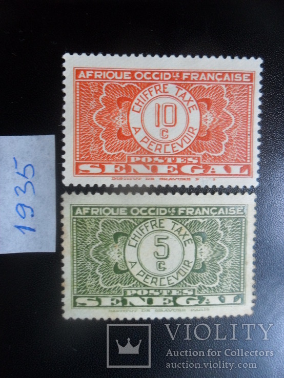 Колонии Франции. Сенегал. 1935 г. Оплатные.  МН, фото №2
