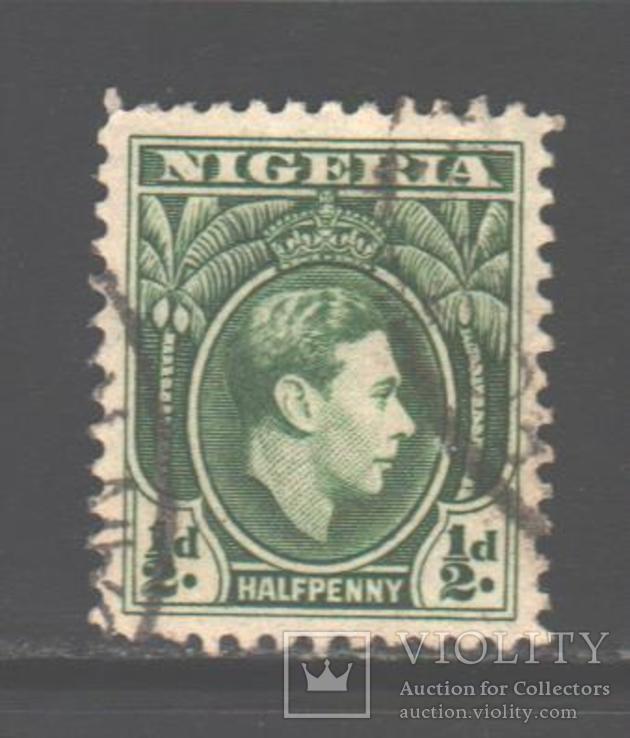 Брит. колонии. Нигерия. 1950. Георгий VI, 1/2 п., гаш.