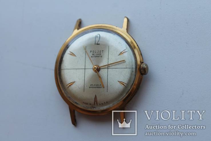 Часы Poljot de luxe, 1 МЧЗ, автоподзавод, 29 камней, AU20, фото №4