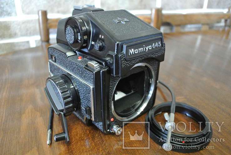 Mamiya M645 + тросик + переходник на Pentacon SIX