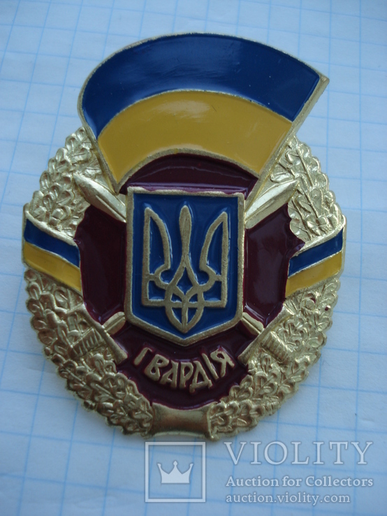 Гвардия с флагом Украины