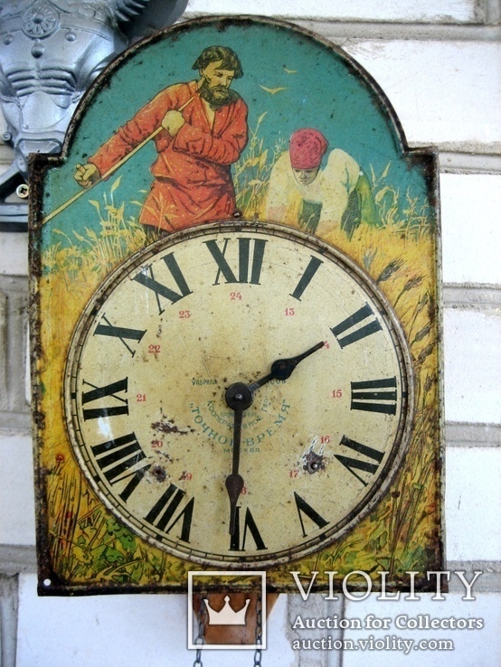 Старовинний настінний годинник фабрики "Точное время", фото №3
