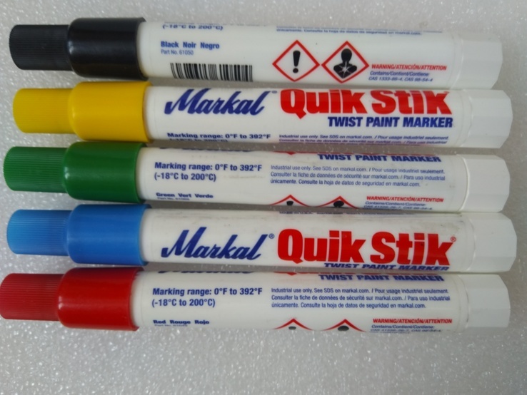 Markal Quik Stik Paintstik, универсальная, быстросохнущая маркировка ., photo number 6
