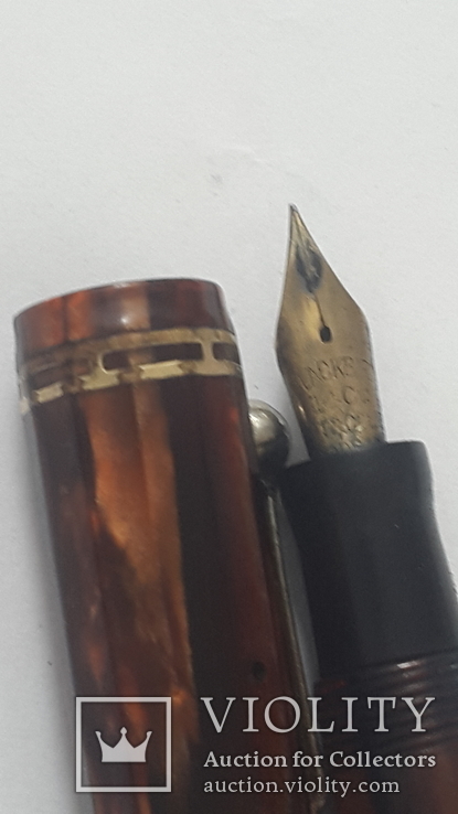 EVERSHARP made in usa перьевая ручка с позолоченым пером 30-40 годов, фото №4