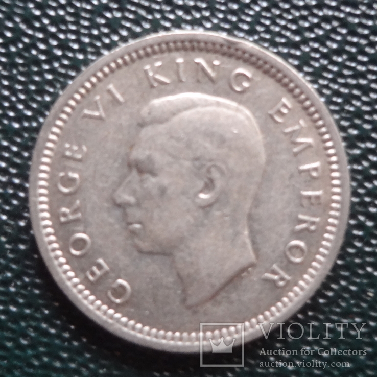 3 пенса 1943  Новая Зеландия серебро   (,10.2.25)~, фото №3