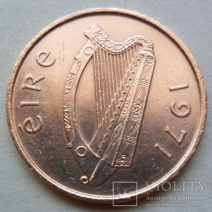 1/2 пенни 1971 год Ирландия (164), фото №2