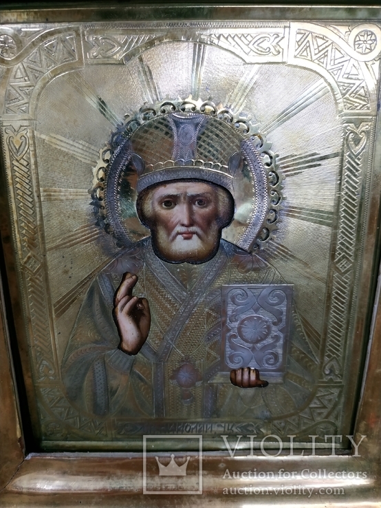 Икона Николай 14.5*18 см, фото №5