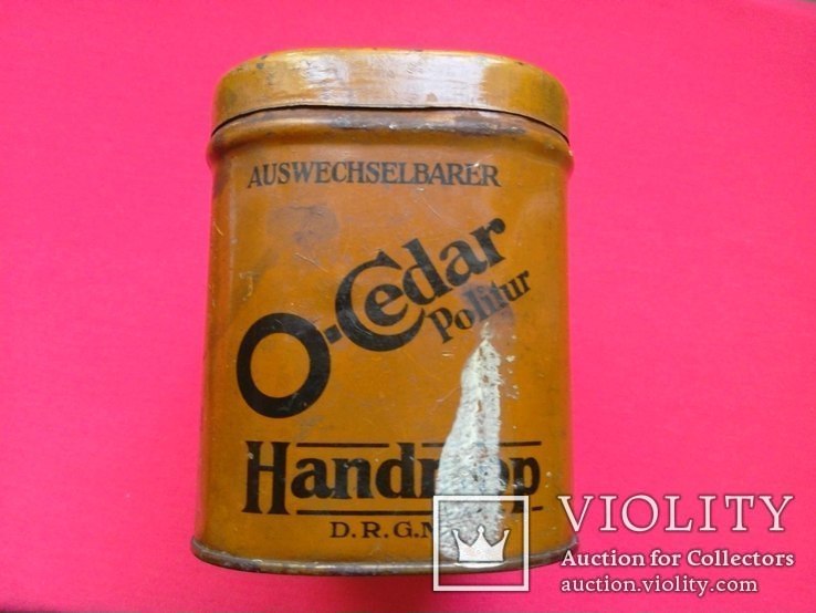 O-Cedar швабра в жестяной коробке. Германия 20е-30е годы ХХв., фото №7