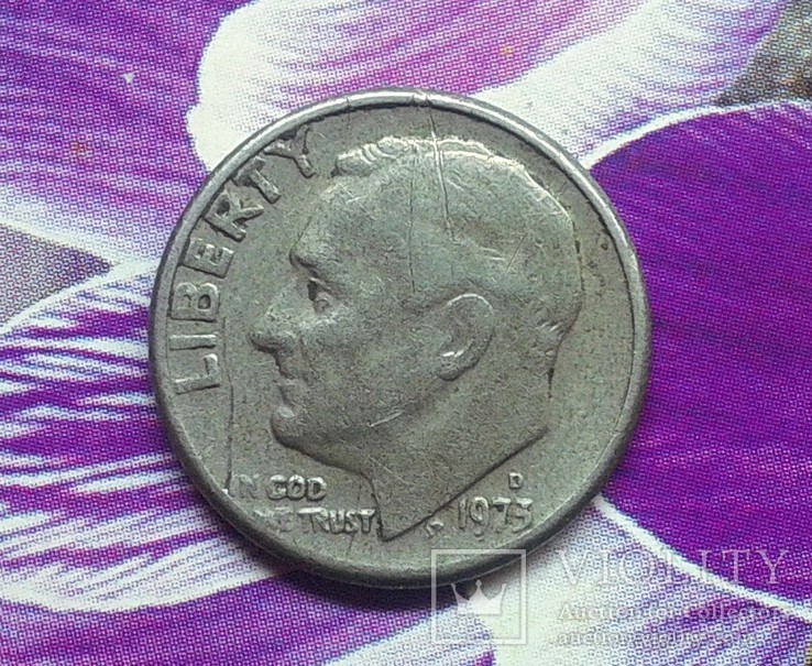 США 10 центов 1973 D