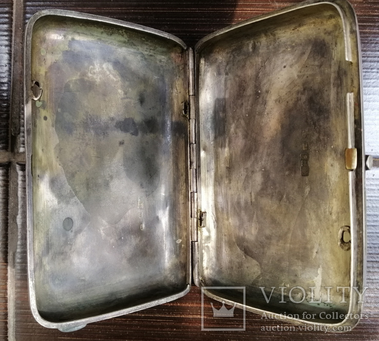 Старинный серебряный портсигар, фото №4