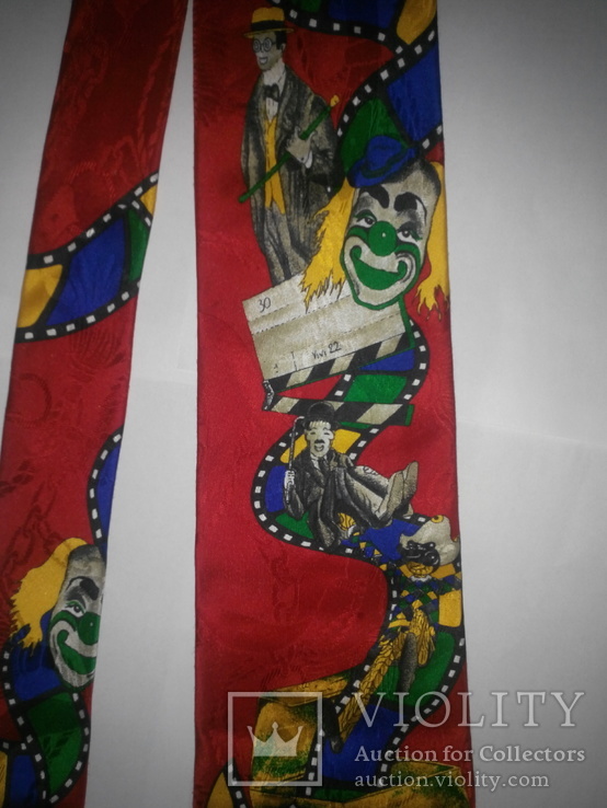 Итальянский шелковый галстук Alea milano "Цирк"