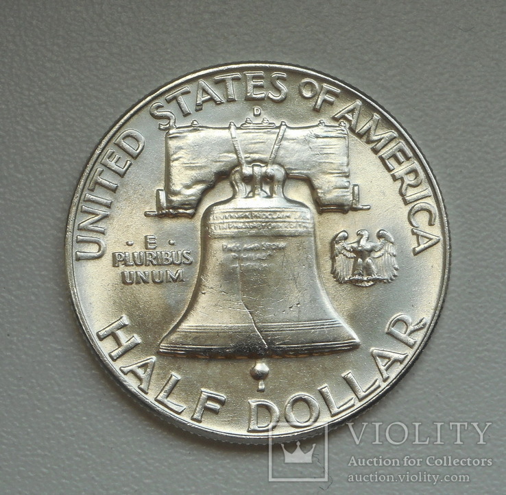 США 1/2 доллара 1963 D, Франклин, серебро