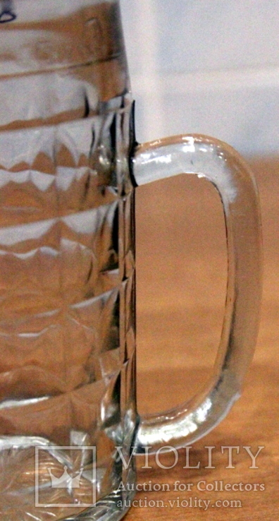 Пивной бокал №2  (пивная кружка) САЗ. 1983 год. 0,5 литра."Жамчики", фото №6