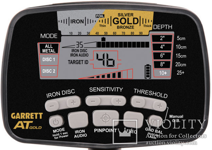 Металлоискатель Garrett AT Gold, фото №3