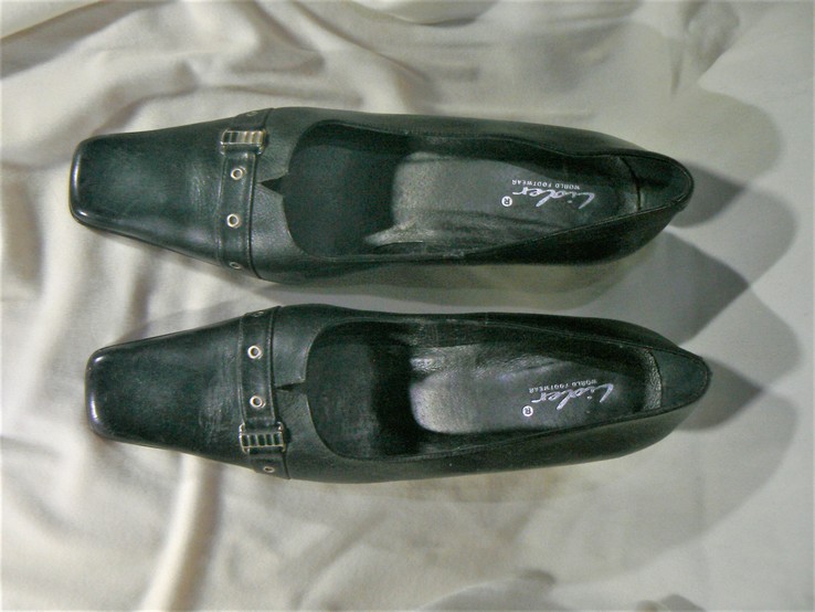 Чёрные деловые туфли натуральная кожа 39 р., фото №3