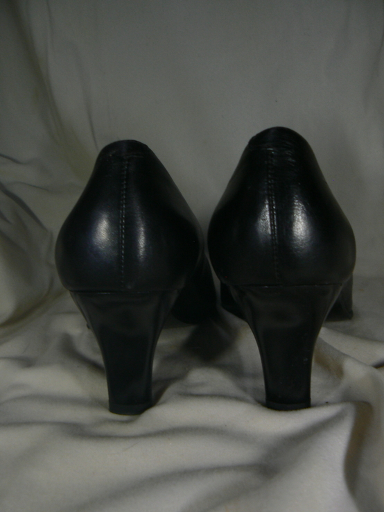 Чёрные деловые туфли натуральная кожа 39 р., фото №9