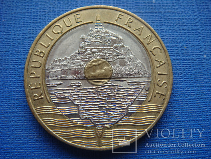 20 франков 1992 г.Монт-Сент-Мишель, фото №3