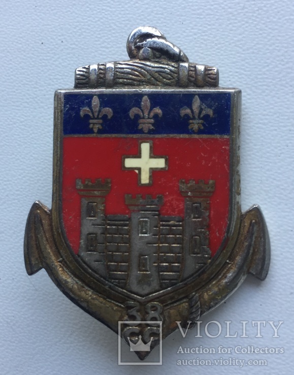 Франция. Полковой знак. 38e compagnie de camp à Caylus.