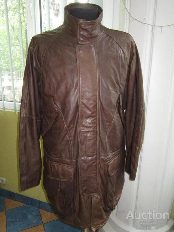 Тёплая кожаная мужская куртка Echtes Leder. Германия. Лот 634, фото №4