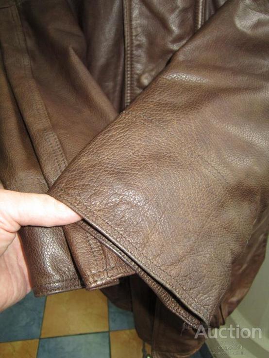 Тёплая кожаная мужская куртка Echtes Leder. Германия. Лот 634, фото №7